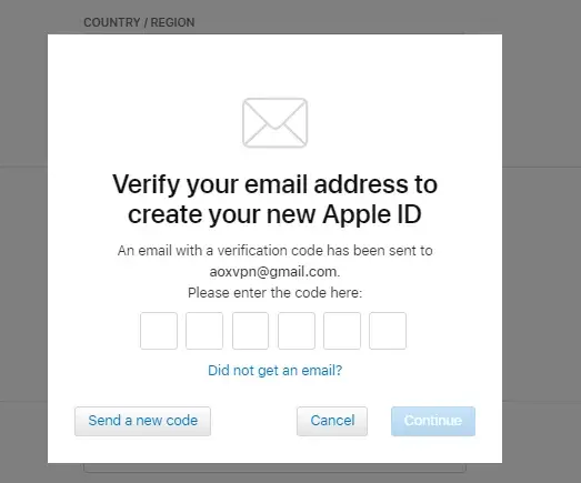 Create a new HK Apple ID account