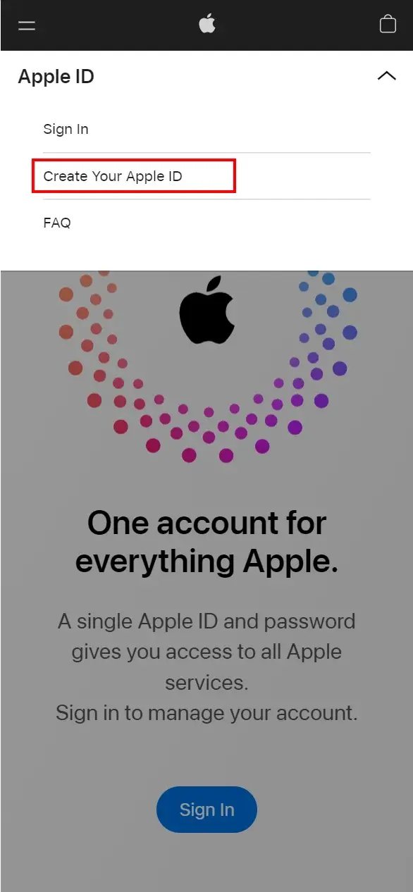 Create a new US Apple ID account